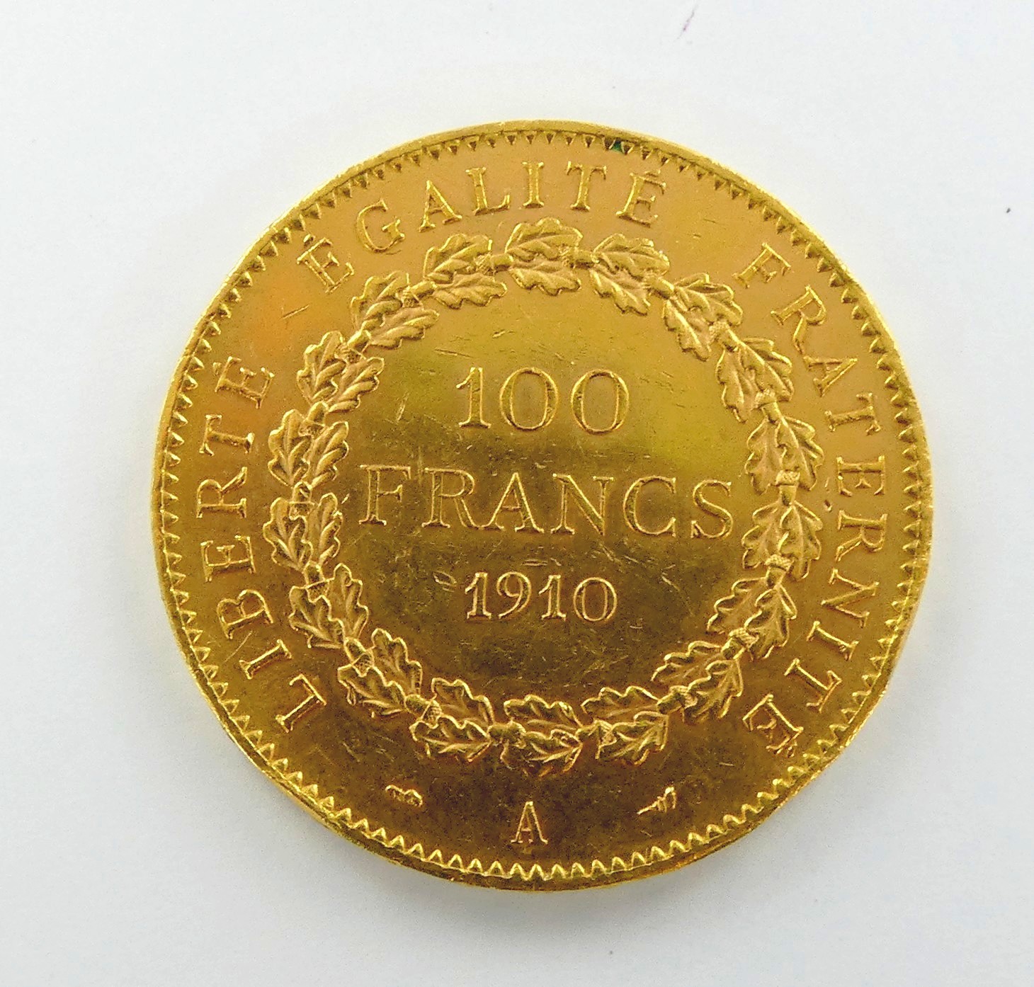 Lot 30 — 1 Pièce de 100F Or 900 mil. 32.2g