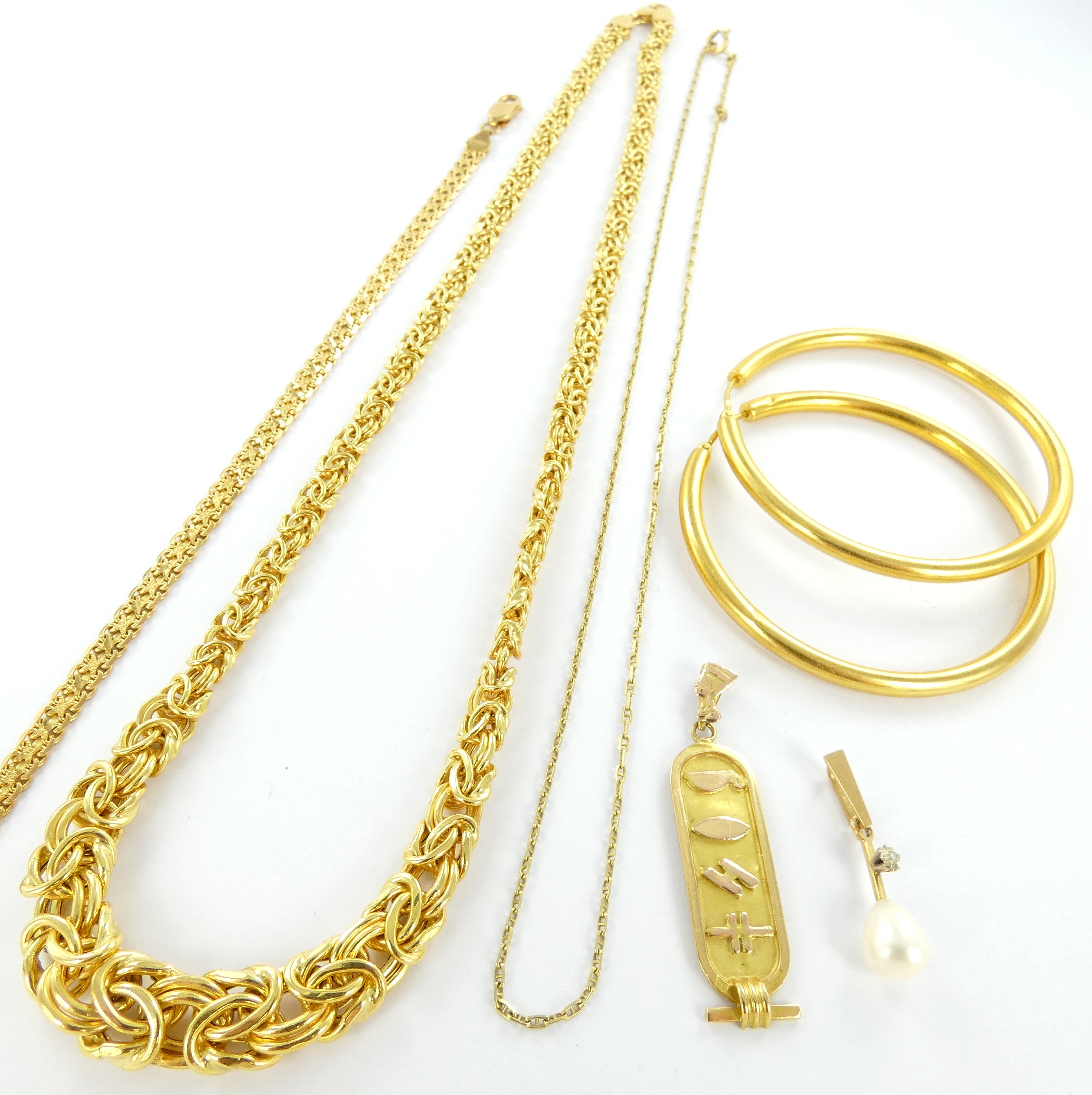 Lot 20 — 1 Bracelet Or 750 mil. Poinçonné, 6.4g, 1 Collier Or 750 mil