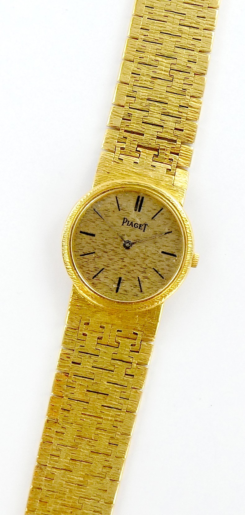 Lot 30 — PIAGET Vintage 23 mm : Bracelet Montre Or 750 mil. Poinçonné